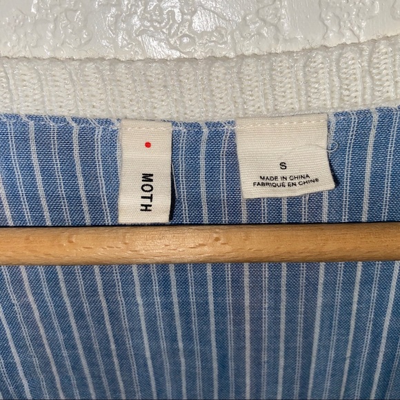 Anthro MOTH V-Neck Plaid Pullover Cardigan Sweater - Picture 6 of 10